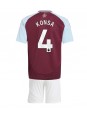 Aston Villa Ezri Konsa #4 Heimtrikotsatz für Kinder 2024-25 Kurzarm (+ Kurze Hosen)